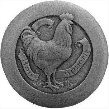 Notting Hill NHK-167-AP: Rooster Cabinet Knob - Antique Pewter