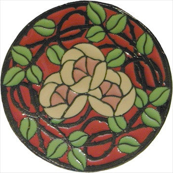 Notting Hill NHK-171-DB-C: Delaney's Rose Cabinet Knob - Rose/Dark Brass