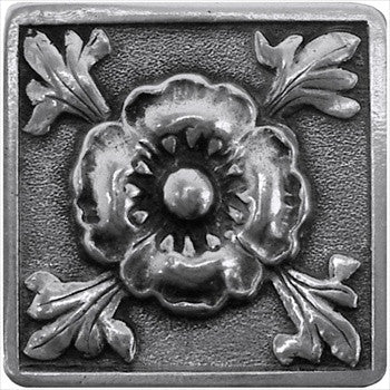 Notting Hill NHK-175-BP: Poppy Cabinet Knob - Brilliant Pewter