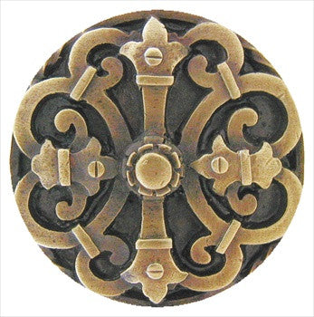 Notting Hill NHK-176-AB: Chateau Cabinet Knob - Antique Brass