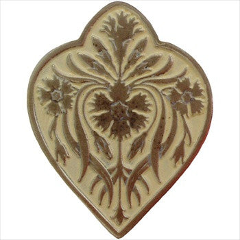 Notting Hill NHK-178-AB-B: Dianthus Cabinet Knob - Saffron/Antique Brass