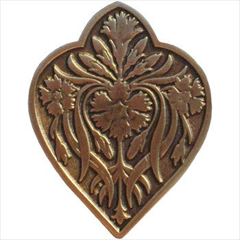 Notting Hill NHK-178-AB: Dianthus Cabinet Knob - Antique Brass