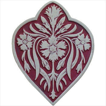 Notting Hill NHK-178-AP-A: Dianthus Cabinet Knob - Cayenne/Antique Pewter
