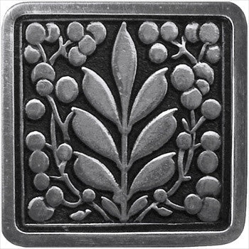 Notting Hill NHK-179-BP: Mountain Ash Cabinet Knob - Brilliant Pewter