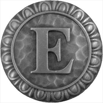 Notting Hill NHK-184-AP: Initial E Cabinet Knob - Antique Pewter