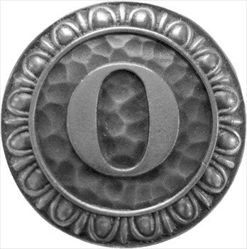 Notting Hill NHK-194-AP: Initial O Cabinet Knob - Antique Pewter