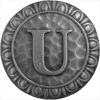 Notting Hill NHK-200-AP: Initial U Cabinet Knob - Antique Pewter