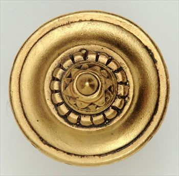 Notting Hill NHK-206-SG: Portobello Road (Plain) Cabinet Knob - 24K Satin Gold