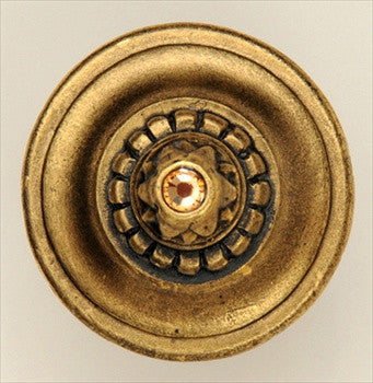 Notting Hill NHK-210-SG: Portobello Road Cabinet Knob - Swarovski Crystal/24K Satin Gold