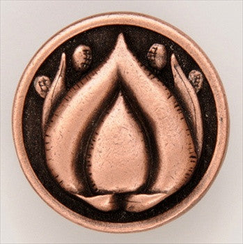 Notting Hill NHK-281-AC: Hope Blossom Cabinet Knob - Antique Copper