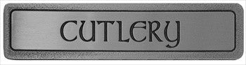 Notting Hill NHP-302-AP: 3" cc Cutlery Cabinet Pull (horizontal) - Antique Pewter