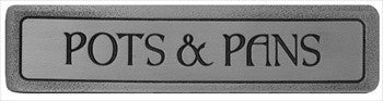 Notting Hill NHP-304-AP: 3" cc Pots & Pans Cabinet Pull (horizontal) - Antique Pewter