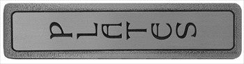Notting Hill NHP-306-AP: 3" cc Plates Cabinet Pull (vertical) - Antique Pewter