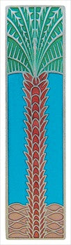 Notting Hill NHP-322-BP-A: 3" cc Royal Palm Cabinet Pull - Turquoise/Brilliant Pewter