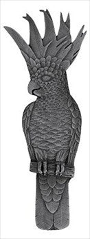 Notting Hill NHP-325-AP-R: 3" cc Cockatoo (Vertical Right Side) Cabinet Pull - Antique Pewter