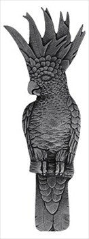 Notting Hill NHP-325-BP-R: 3" cc Cockatoo (Vertical Right) Cabinet Pull - Brilliant Pewter