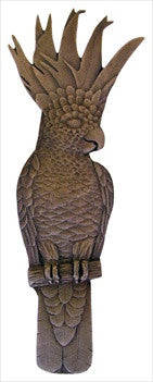 Notting Hill NHP-325-DB-L: 3" cc Cockatoo (Vertical Left Side) Cabinet Pull - Dark Brass