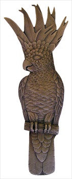 Notting Hill NHP-325-DB-R: 3" cc Cockatoo (Vertical Right Side) Cabinet Pull - Dark Brass