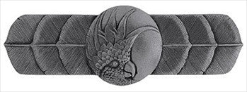 Notting Hill NHP-326-BP-L: 3" cc Cockatoo (Horizontal Left) Cabinet Pull - Brilliant Pewter