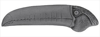 Notting Hill NHP-330-AP-R: 3" cc Toucan (Right Side) Cabinet Pull - Antique Pewter