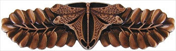 Notting Hill NHP-607-AC: 3" cc Dragonfly Cabinet Pull - Antique Copper