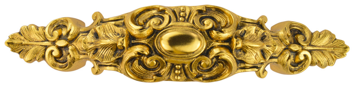 Notting Hill NHP-611-SG: 4" cc Queensway Cabinet Pull - 24K Satin Gold