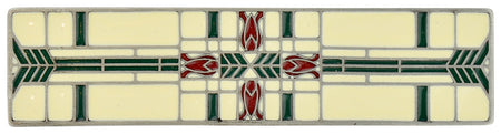 Notting Hill NHP-617-AP-C: 3" cc Prairie Tulips  Cabinet Pull - Evergreen/Antique Pewter