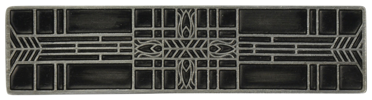 Notting Hill NHP-617-AP: 3" cc Prairie Tulips Cabinet Pull - Antique Pewter