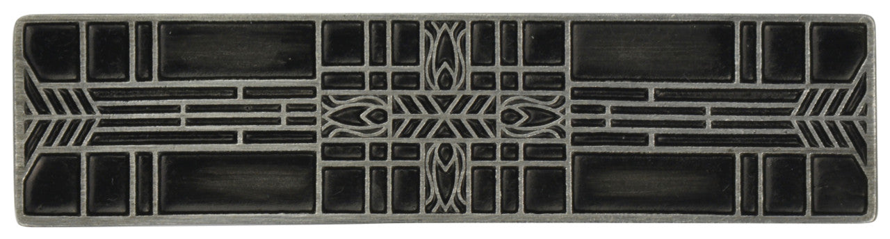 Notting Hill NHP-617-AP: 3" cc Prairie Tulips Cabinet Pull - Antique Pewter