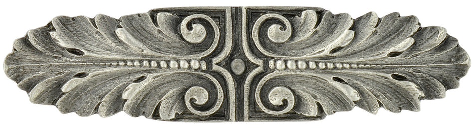 Notting Hill NHP-625-AP: 3" cc Opulent Scroll Cabinet Pull - Antique Pewter