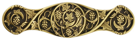 Notting Hill NHP-629-AB: 3" cc Grapevines Cabinet Pull - Antique Brass