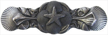 Notting Hill NHP-634-AP: 3" cc Seaside Collage Cabinet Pull - Antique Pewter