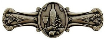 Notting Hill NHP-640-AP: 3" cc Best Cellar (Wine) Cabinet Pull - Antique Pewter