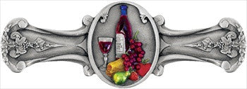 Notting Hill NHP-640-PHT: 3" cc Best Cellar (Wine) Cabinet Pull - Pewter