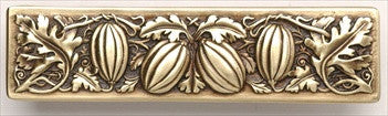 Notting Hill NHP-651-AB: 3" cc Autumn Squash Cabinet Pull - Antique Brass