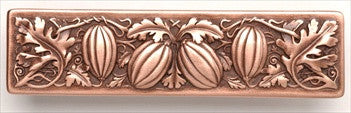 Notting Hill NHP-651-AC: 3" cc Autumn Squash Cabinet Pull - Antique Copper