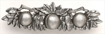 Notting Hill NHP-654-BP: 3" cc Georgia Peach Cabinet Pull - Brilliant Pewter