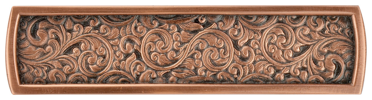 Notting Hill NHP-659-AC: 3" cc Saddleworth Cabinet Pull - Antique Copper