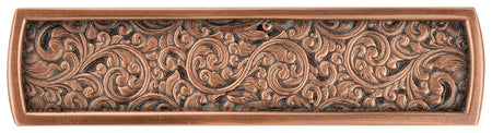 Notting Hill NHP-659-AC: 3" cc Saddleworth Cabinet Pull - Antique Copper