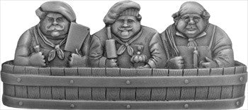 Notting Hill NHP-663-AP: 3" cc Rub-A-Dub Cabinet Pull - Antique Pewter