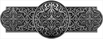 Notting Hill NHP-670-BP: 3" cc Renaissance Cabinet Pull - Brilliant Pewter