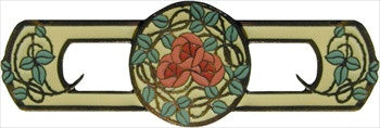 Notting Hill NHP-671-DB-A: 3" cc Delaney's Rose Cabinet Pull - Yellow/Dark Brass