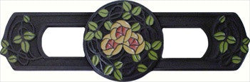 Notting Hill NHP-671-DB-D: 3" cc Delaney's Rose Cabinet Pull - Yellow Coral/Dark Brass