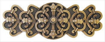 Notting Hill NHP-676-AB: 3" cc Chateau Cabinet Pull - Antique Brass