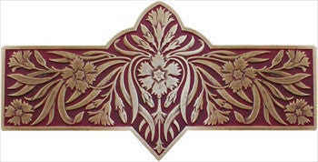 Notting Hill NHP-678-AB-A: 3" cc Dianthus Cabinet Pull - Cayenne/Antique Brass