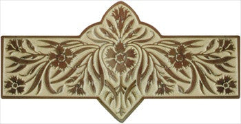 Notting Hill NHP-678-AB-B: 3" cc Dianthus Cabinet Pull - Saffron/Antique Brass