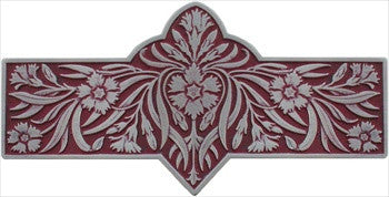 Notting Hill NHP-678-AP-A: 3" cc Dianthus Cabinet Pull - Cayenne/Antique Pewter