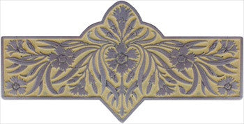Notting Hill NHP-678-AP-B: 3" cc Dianthus Cabinet Pull - Saffron/Antique Pewter