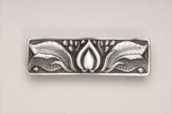Notting Hill NHP-681-AP: 3" cc Hope Blossom Cabinet Pull - Antique Pewter