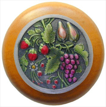 Notting Hill NHW-713M-PHT: Tuscan Bounty Cabinet Knob - Maple/Pewter